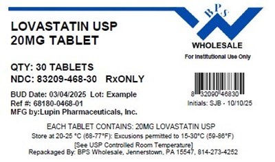 Lovastatin 20mg (30)